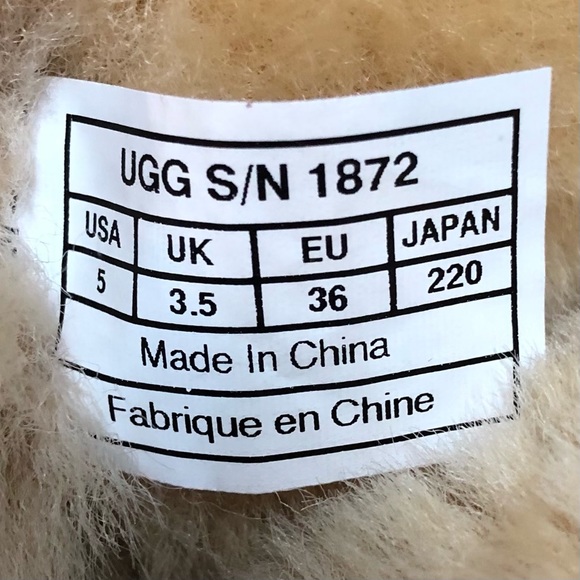 RARE HTF UGG Australia Bailey Button 1872 Chestnut Leather Krinkle Boots - Picture 7 of 9